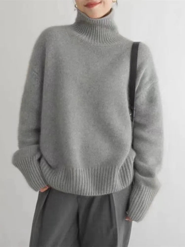 Women’s Oversized Turtleneck Sweater