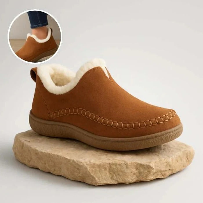 Women’s Faux Suede Moccasin Slipper Boots