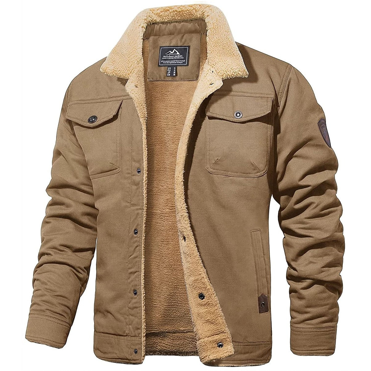 Men Fleece Lined Jacket