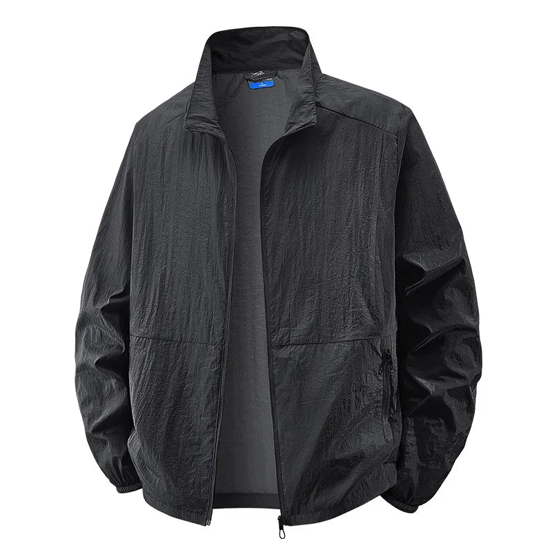 Men’s Lightweight Crinkle Windbreaker Jacket