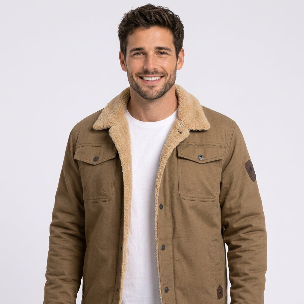 Men Fleece Lined Jacket