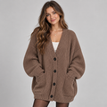 Women's Oversized Ribbed Knit Cardigan