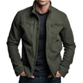Men's Full-Zip Utility Jacket with Chest Pockets
