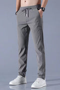 Men's Slim-Fit Tapered Joggers with Drawstring Waist