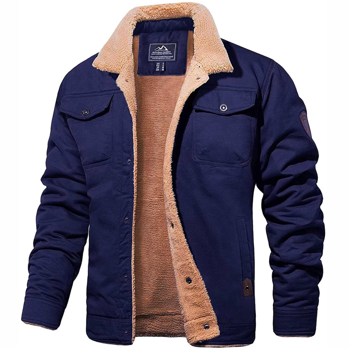 Men Fleece Lined Jacket