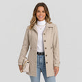 Women Button Front Trench Coat