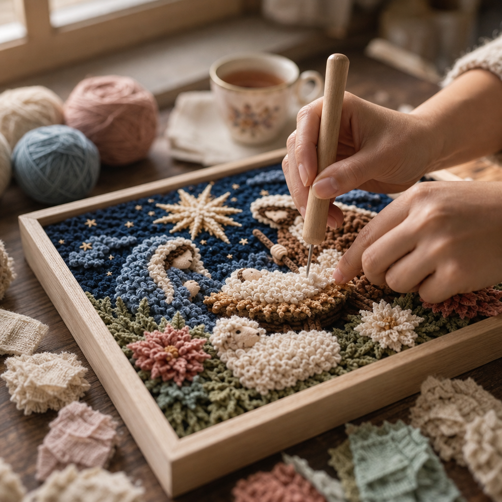 Fabric Poke Art DIY Craft Kit