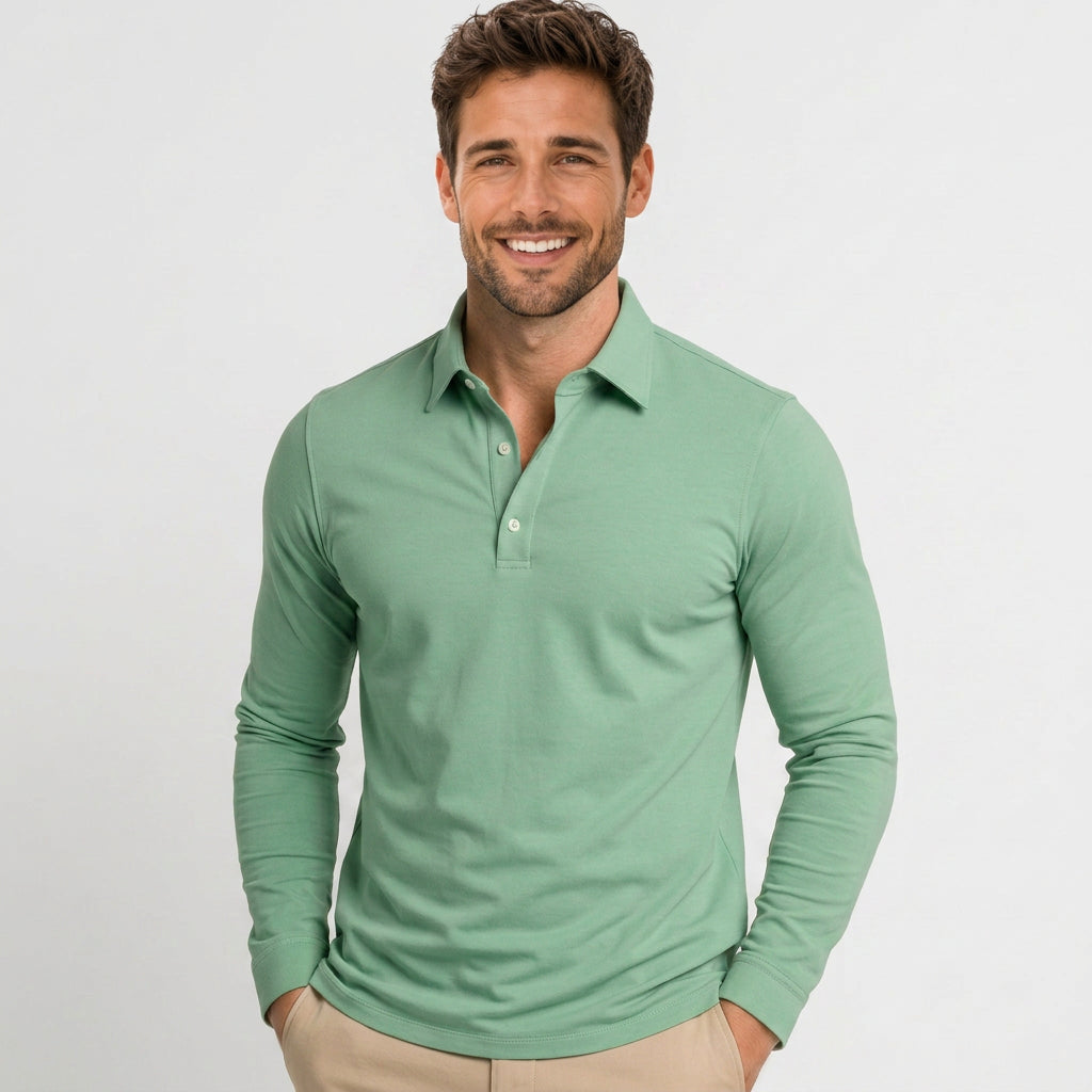 Men’s Long Sleeve Polo Shirt