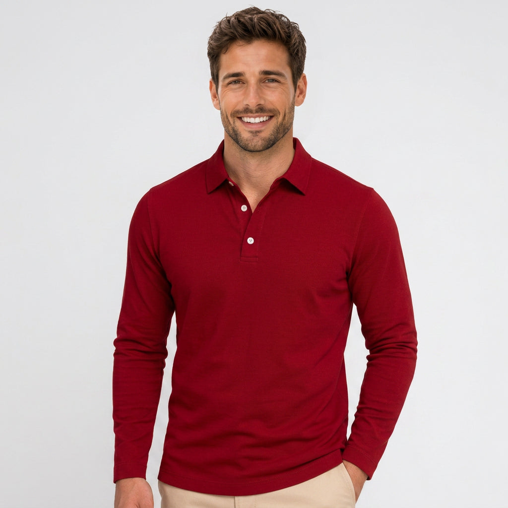 Men’s Long Sleeve Polo Shirt