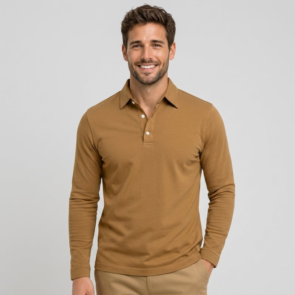 Men’s Long Sleeve Polo Shirt
