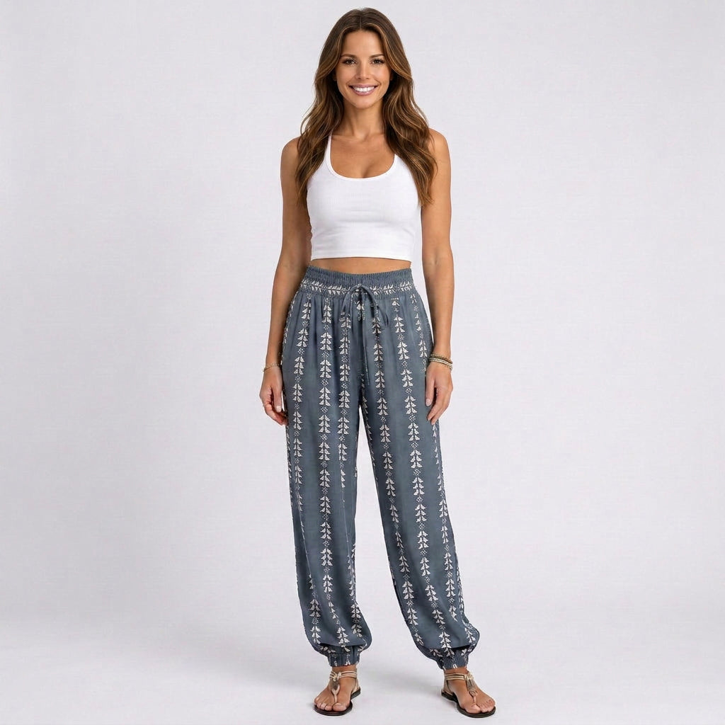 Women Printed High Waist Pants