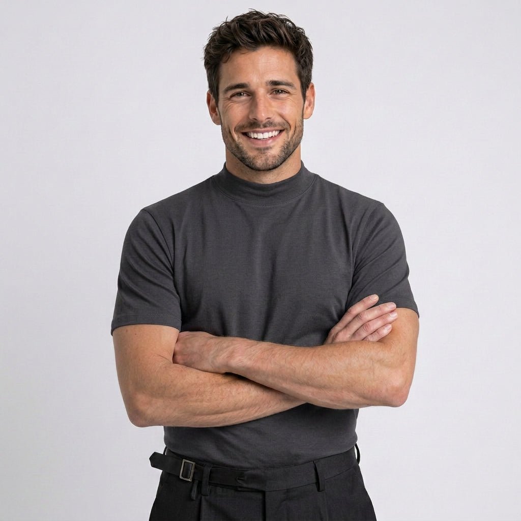 Men’s Mock Neck T-Shirt