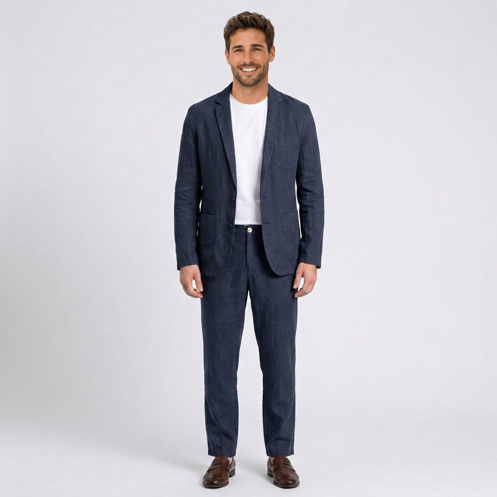 Men’s Linen Suit Set