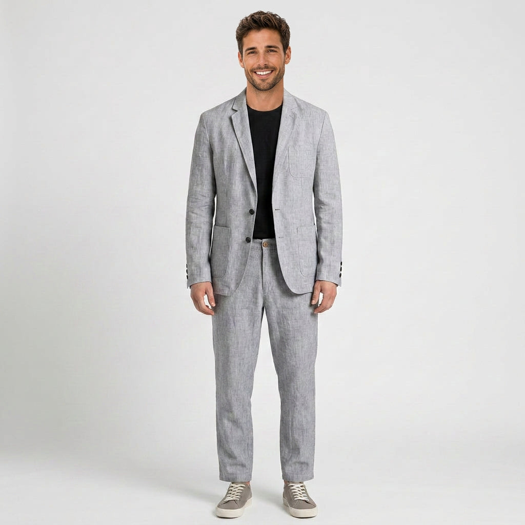 Men’s Linen Suit Set