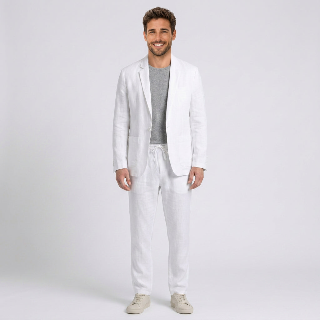 Men’s Linen Suit Set