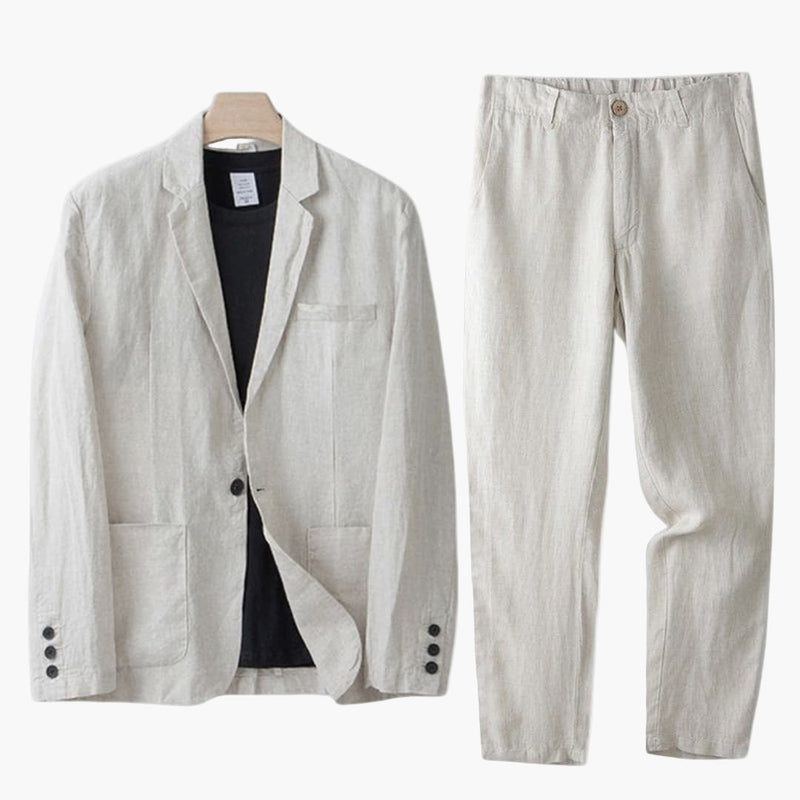 Men’s Linen Suit Set