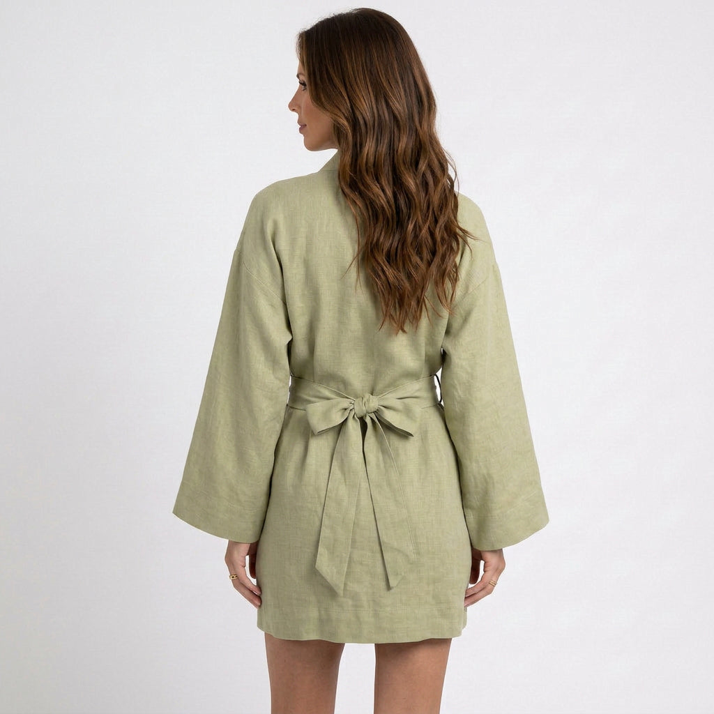 Women Wrap Mini Dress