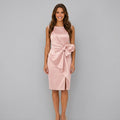 Women Bow Detail Midi Dress