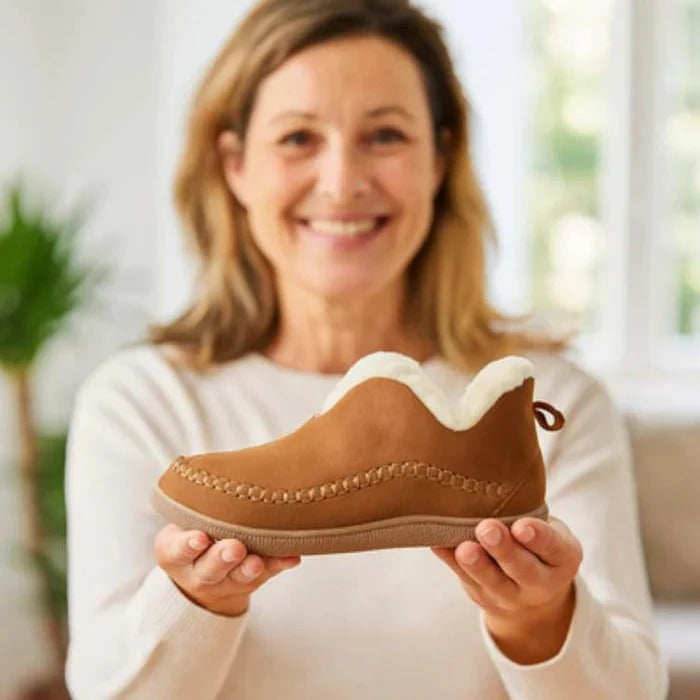 Women’s Faux Suede Moccasin Slipper Boots