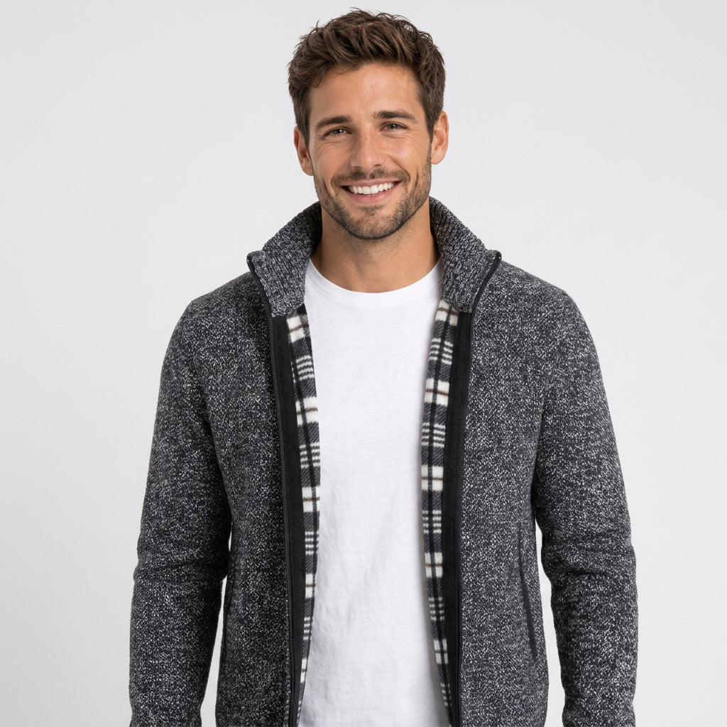 Men’s Zip-Up Cardigan Sweater