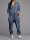 Women's Relaxed Denim Boiler Suit