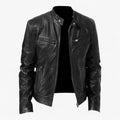 Men's Slim-Fit Moto Jacket with Zip Pockets