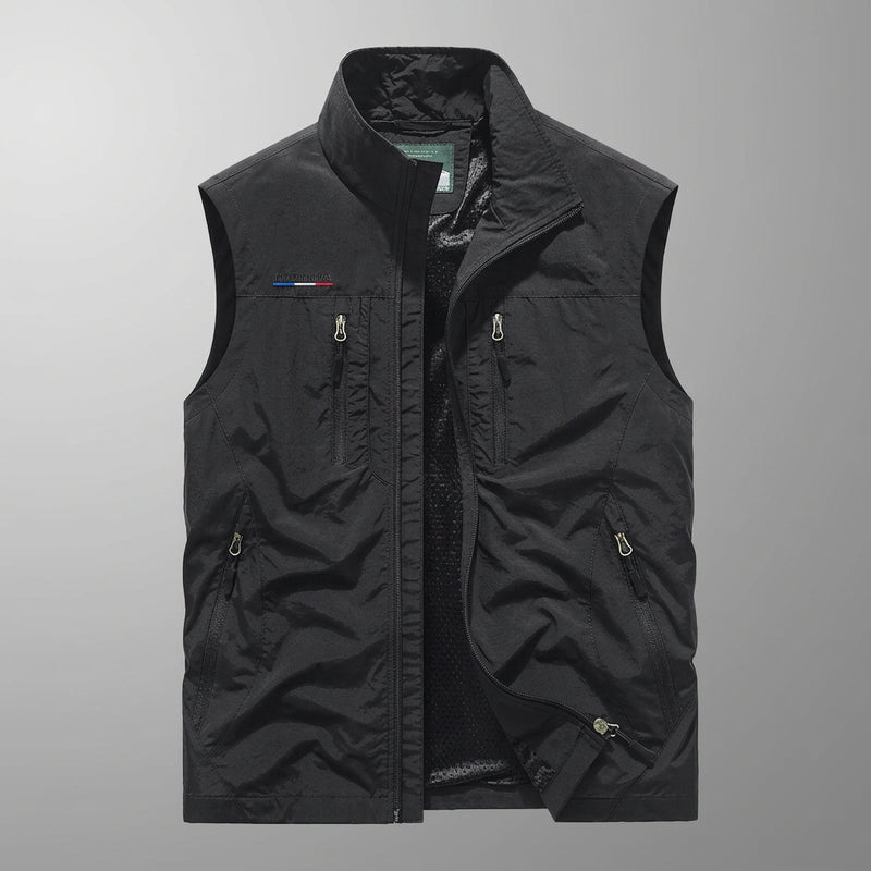 Men Zip Front Utility Vest