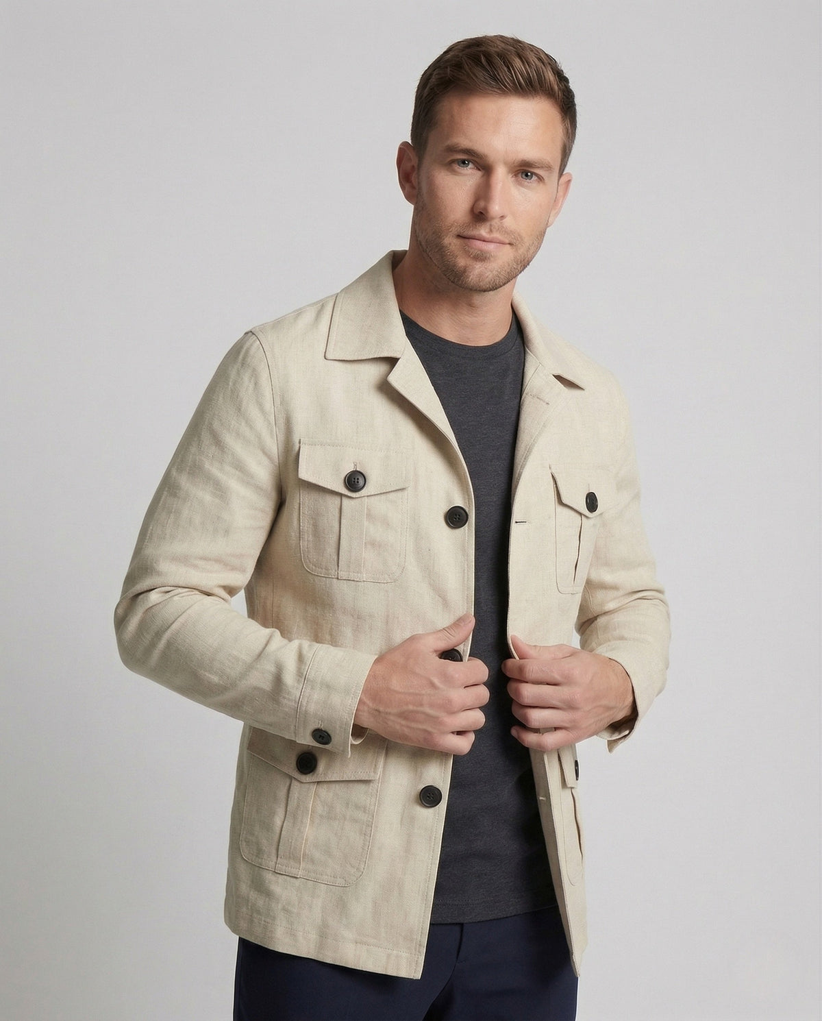 Men’s Four Pocket Safari Jacket