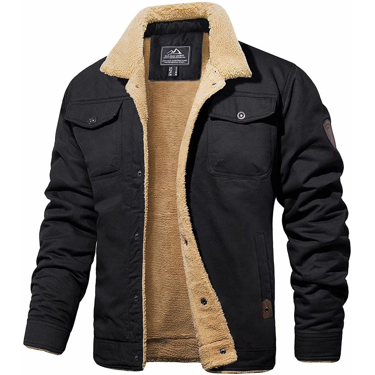 Men Fleece Lined Jacket