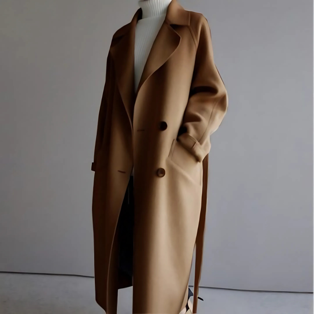 Women’s Oversized Belted Maxi Coat