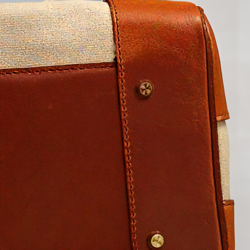 Women’s Two-Tone Canvas Travel Tote with Lock Detail