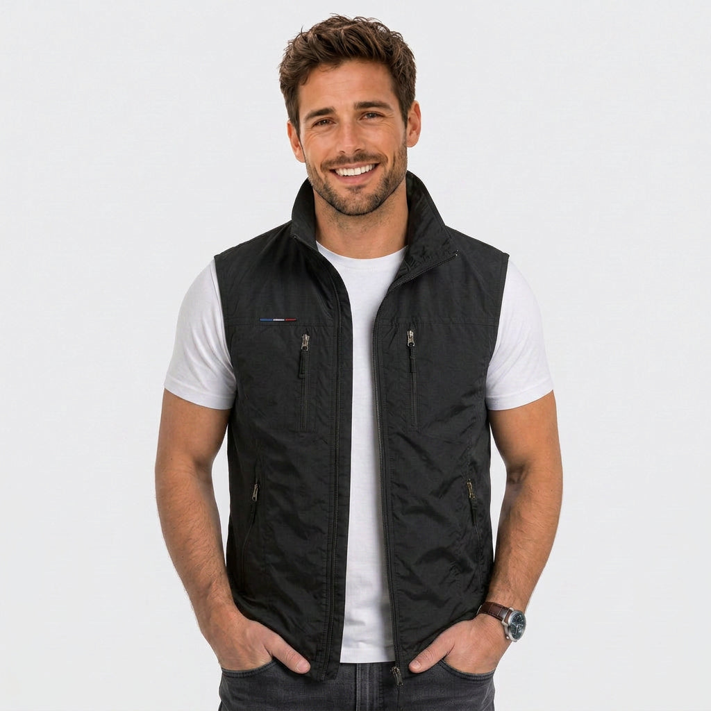 Men Zip Front Utility Vest