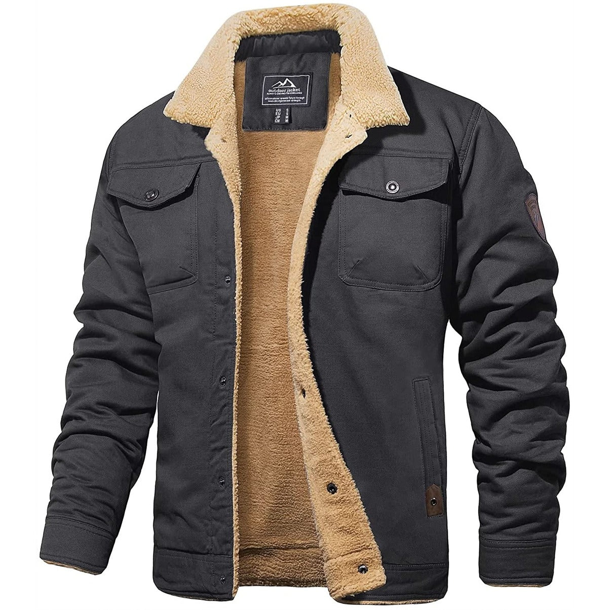Men Fleece Lined Jacket